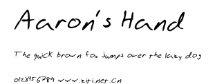 Aaron's Hand.ttf