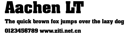 Aachen LT.ttf字體轉換器圖片