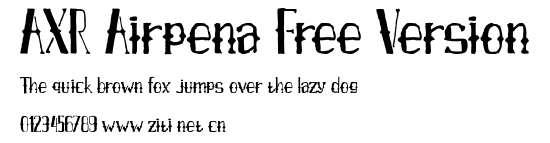 AXR Airpena Free Version.ttf