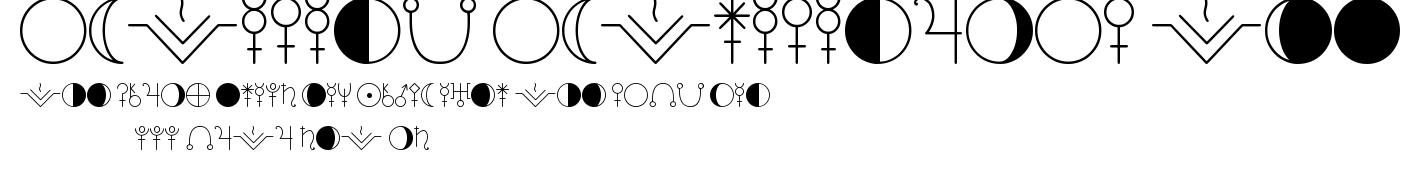 ASTOLOGY ASTROLOGICAL TFB.ttf字體轉換器圖片