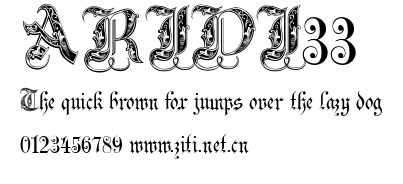 ARIDI33.ttf字體轉換器圖片