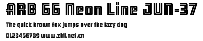 ARB 66 Neon Line JUN-37.ttf