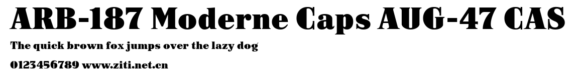 ARB-187 Moderne Caps AUG-47 CAS.ttf