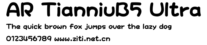 AR TianniuB5 Ultra.ttf