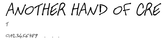 ANOTHER HAND OF CRE.ttf字體轉換器圖片