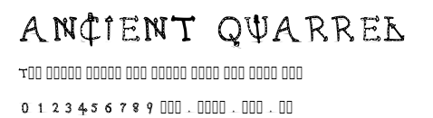 ANCIENT  QUARREL .ttf