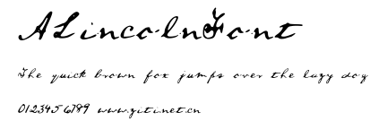 ALincolnFont.ttf字體轉換器圖片