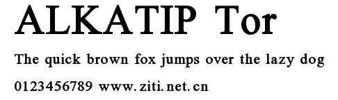 ALKATIP Tor.ttf字體轉換器圖片