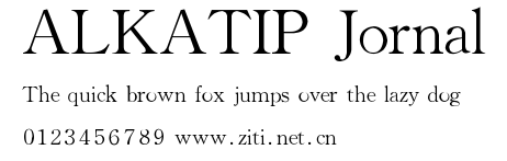 ALKATIP Jornal.ttf字體轉換器圖片