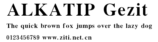ALKATIP Gezit.ttf字體轉換器圖片