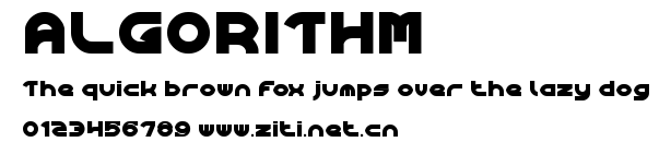 ALGORITHM.ttf字體轉換器圖片