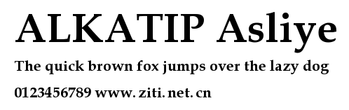 ALKATIP Asliye.ttf字體轉換器圖片