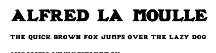 ALFRED LA MOULLE.ttf字體轉換器圖片