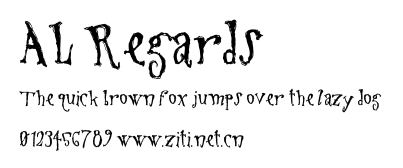 AL Regards.ttf字體轉換器圖片