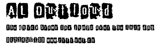 AL Outloud.ttf字體轉換器圖片