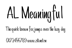 AL Meaningful.ttf字體轉換器圖片