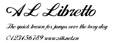 AL Libretto.ttf字體轉換器圖片