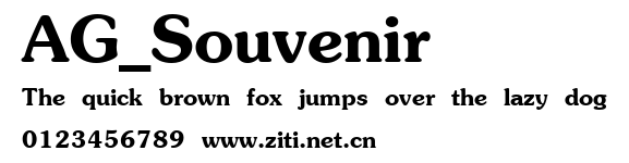 AG_Souvenir.ttf字體轉換器圖片