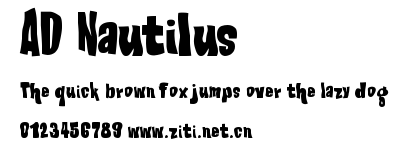 AD Nautilus.ttf字體轉換器圖片