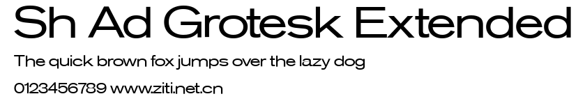 Sh Ad Grotesk Extended.ttf字體轉換器圖片