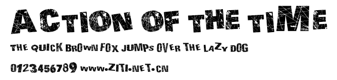 ACTION OF THE TIME.ttf