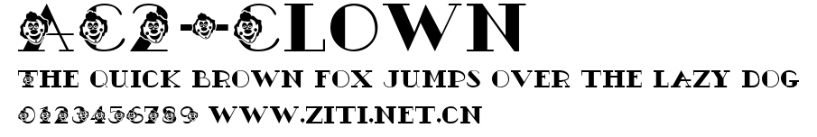 AC2-Clown.ttf字體轉換器圖片