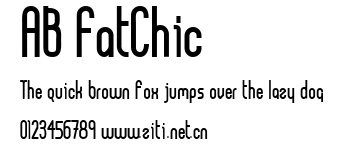 AB FatChic.ttf字體轉換器圖片