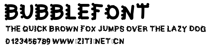 bubblefont.ttf字體轉換器圖片