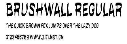 brushwall regular.otf