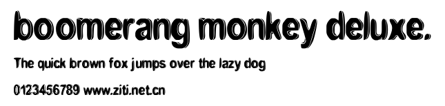 boomerang monkey deluxe..ttf字體轉換器圖片