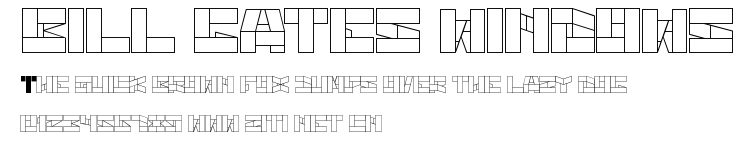 bill gates windows.ttf字體轉換器圖片