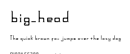 big_head.ttf字體轉換器圖片