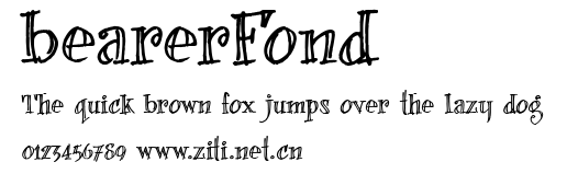 bearerFond.ttf字體轉換器圖片