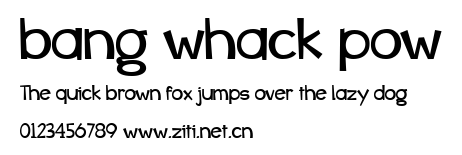 bang whack pow.ttf字體轉換器圖片