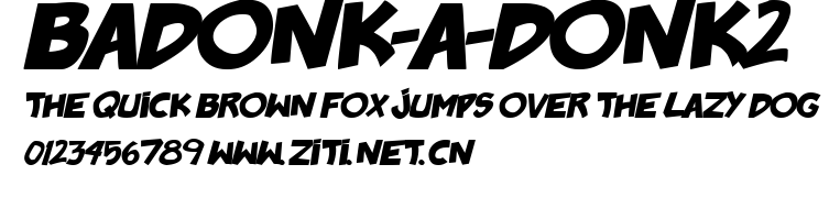 badonk-a-donk2.otf字體轉換器圖片