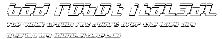 bad robot ital3dl.ttf