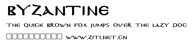 Byzantine.ttf字體轉換器圖片