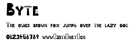 Byte.ttf字體轉換器圖片