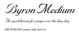 Byron Medium.ttf字體轉換器圖片