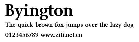 Byington.ttf字體轉換器圖片