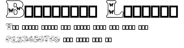 Butterfly Letters.ttf字體轉換器圖片
