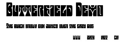 Butterfield Demo.ttf字體轉換器圖片