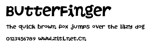 ButterFinger.ttf字體轉換器圖片