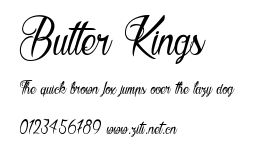 Butter Kings.ttf字體轉換器圖片