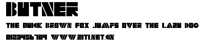 Butner.ttf字體轉換器圖片