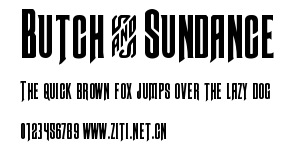 Butch & Sundance.ttf字體轉換器圖片