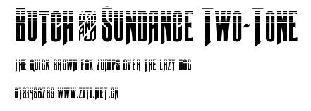 Butch & Sundance Two-Tone.ttf字體轉換器圖片