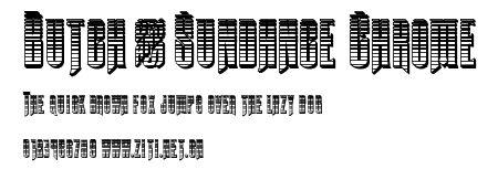 Butch & Sundance Chrome.ttf字體轉換器圖片