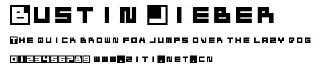 Bustin Jieber.otf字體轉換器圖片