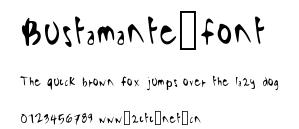 Bustamante_font.ttf字體轉換器圖片
